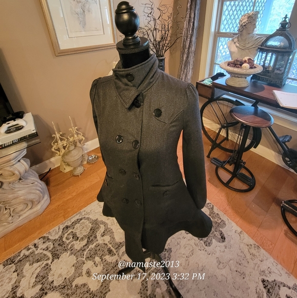 Guess Pleated Lined Overcoat Children's M (10/12) #507 - Picture 12 of 14